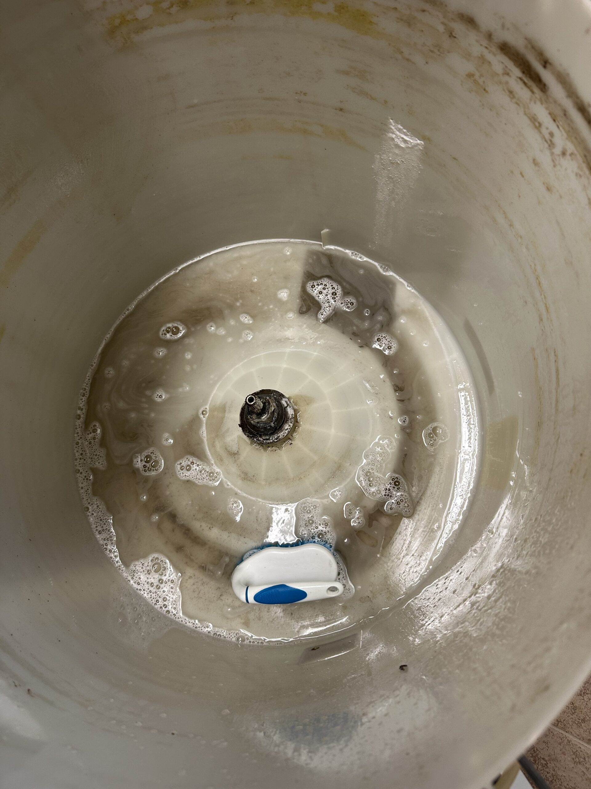 Dirty washing machine drum