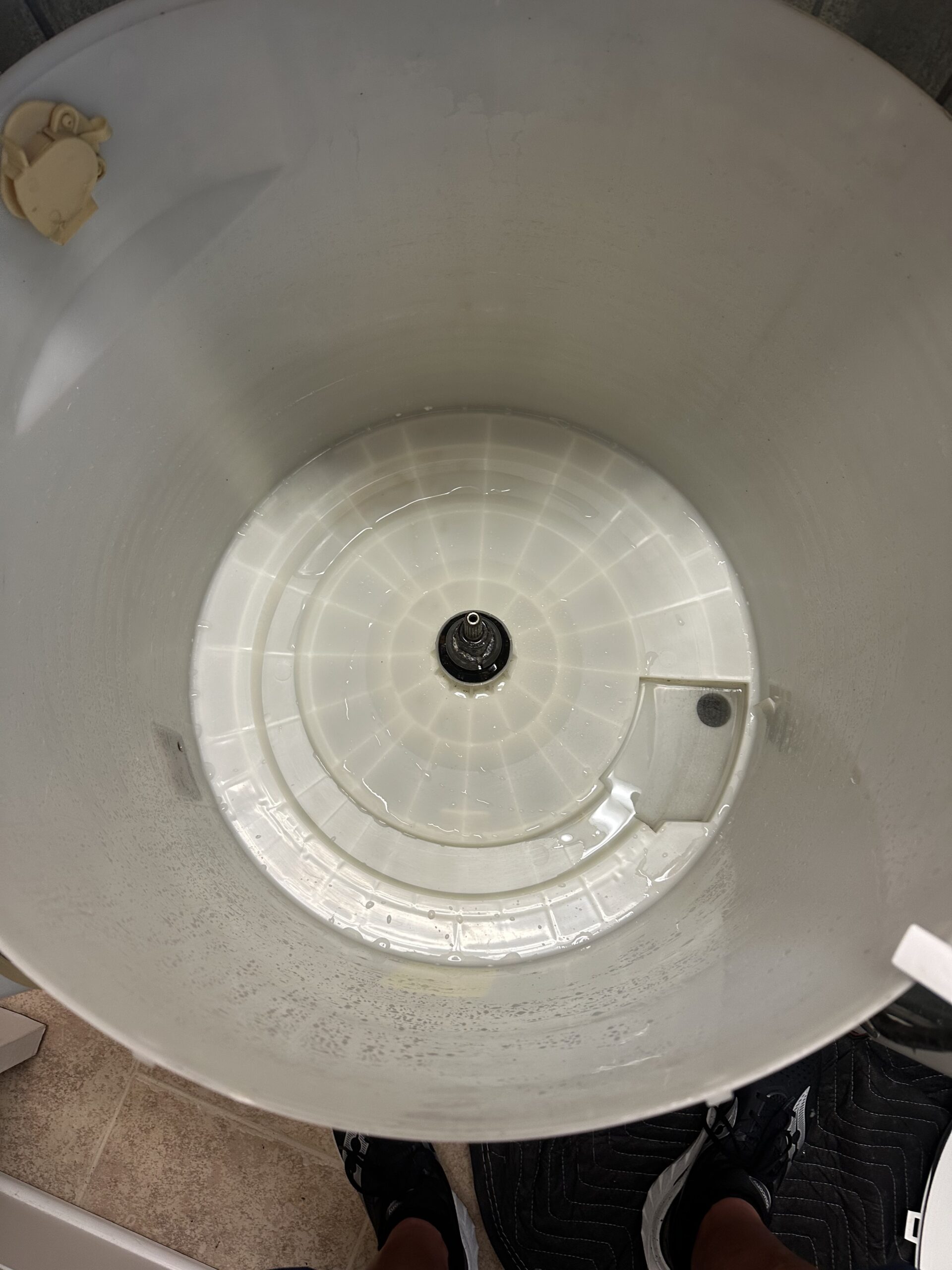 Clean washing machine drum